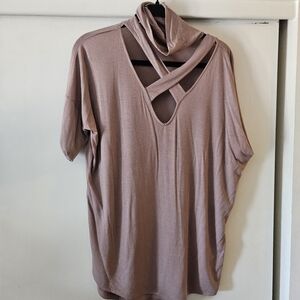 Express Pink Asymmetrical Blouse